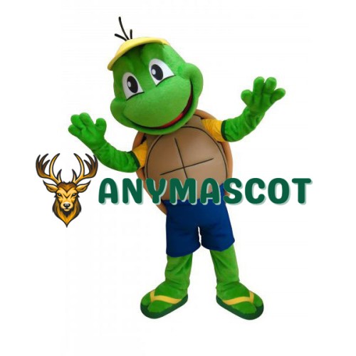 Little Green Turtle Mascot Costume