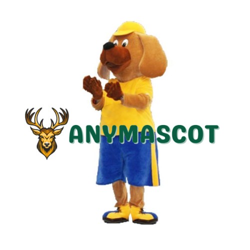 Sport Yellow Dog Mascot Costume