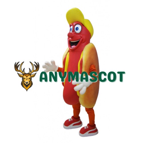 Smiling Hot Dog Mascot Costume