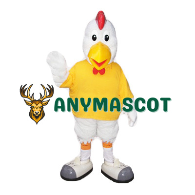 College White Rooster Mascot Costume