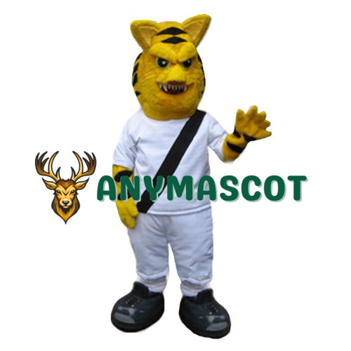 Fierce Yellow Tiger Mascot Costume