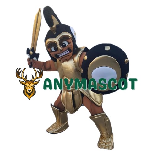 Black Spartan Warrior Mascot Costume
