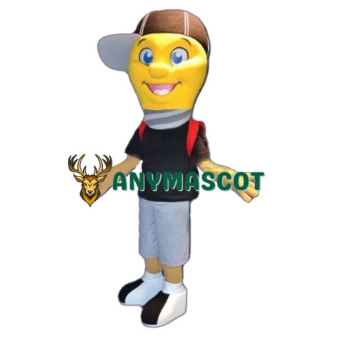Light Lamp Bulb Boy Mascot Costume
