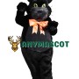 All Black Cat Mascot Costume