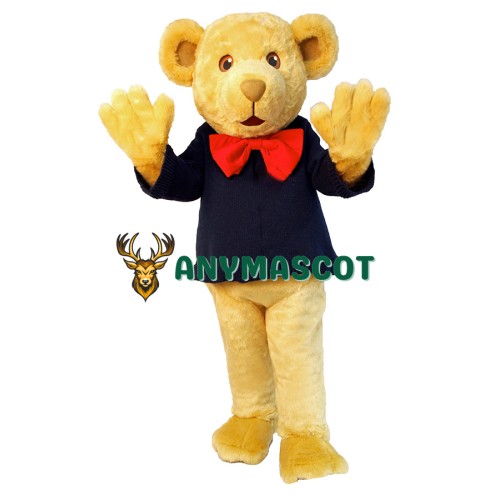 Lovely Yellow Bear Mascot Costume