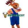 Thinker Moose Mascot Costume
