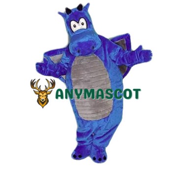 Funny Blue Dragon Mascot Costume