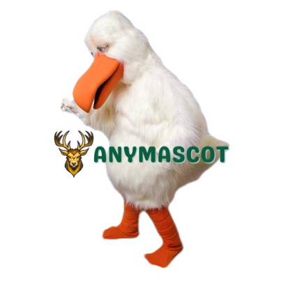 All White Bird Mascot Costume