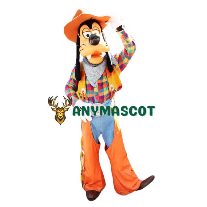 Cowboy Goofy Mascot Costume