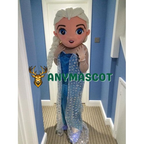 Lovely Princess Elsa Mascot Costume