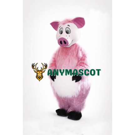 Lovely Pink Pig Mascot Costume