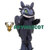 Dragon Toothless Mascot Costume