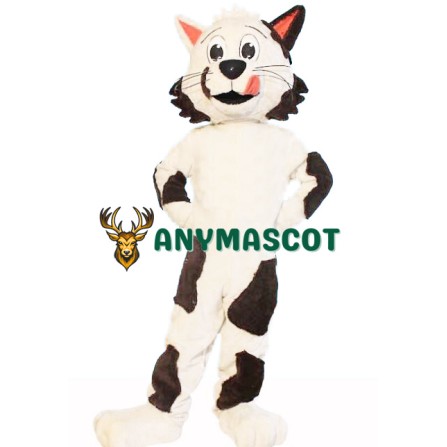 Super Lovely Black & White Cat Mascot Costume