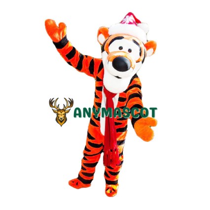 Christmas Winnie The Pooh Tiger Mascot Costume