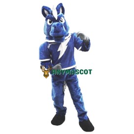 Power Fierce Blue Horse Mascot Costume