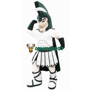 Green College Warrior Mascot Costume