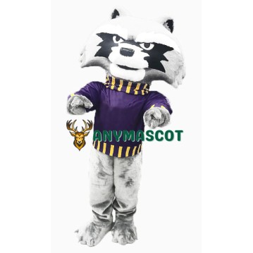 College Cute Raccoon Mascot Costume