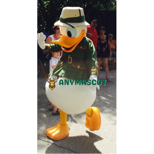 Explorer Donald Duck Mascot Costume