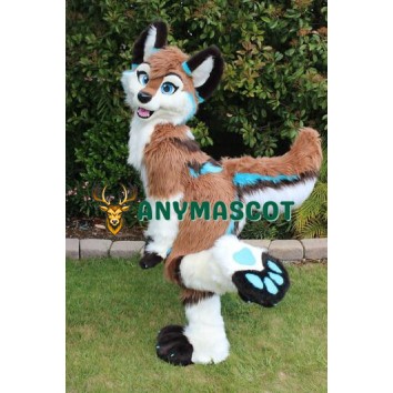 Dog Fox Wolf Girl Mascot Costume