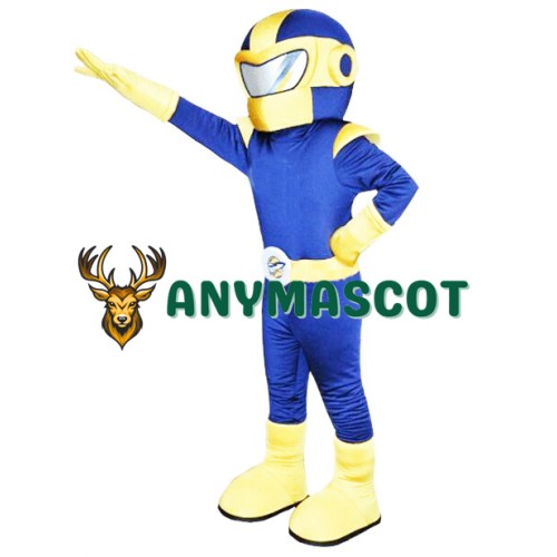 Blue & Yellow Superman Mascot Costume