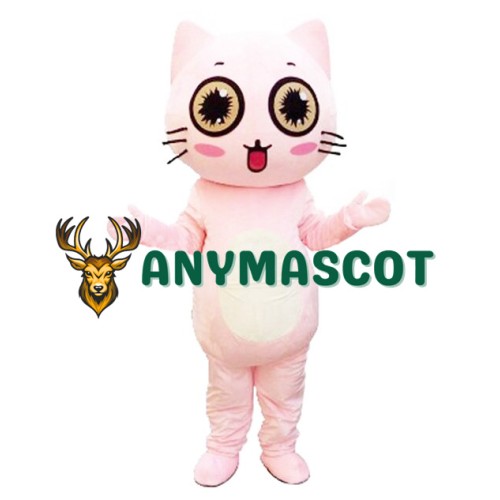 Pink Animal Cat Mascot Costume