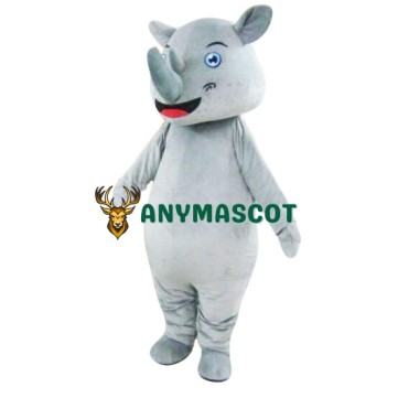 Happy Rhinoceros Mascot Costume