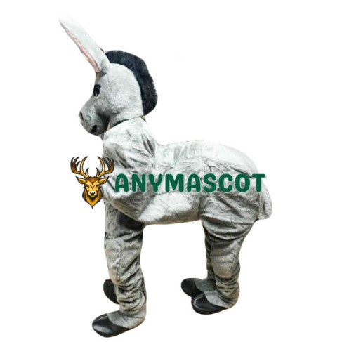 Friendly Two Person Donkey Mascot Costume