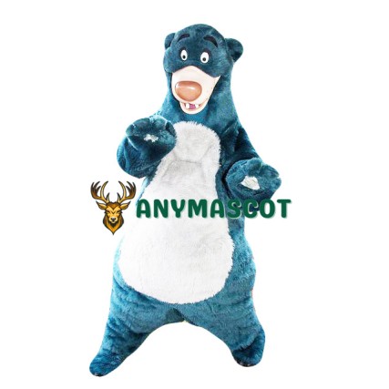 Funny Blue Bear Mascot Costume