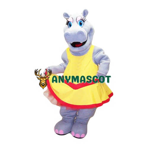 Beautiful Lightweight Hippo Mascot Costume