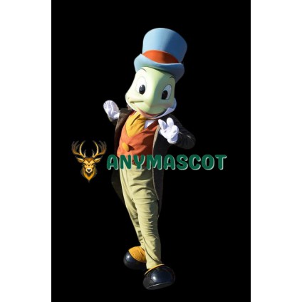 Superb Jiminy Cricket Mascot Costume