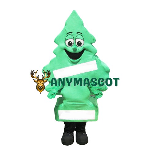Cute Green Tree Mascot Costume