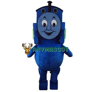 Blue Train Mascot Costume