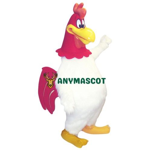 Superb White Chicken Mascot Costume