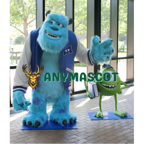 Mike Wazowski & Monster Sully James P Sullivan Mascot Costume