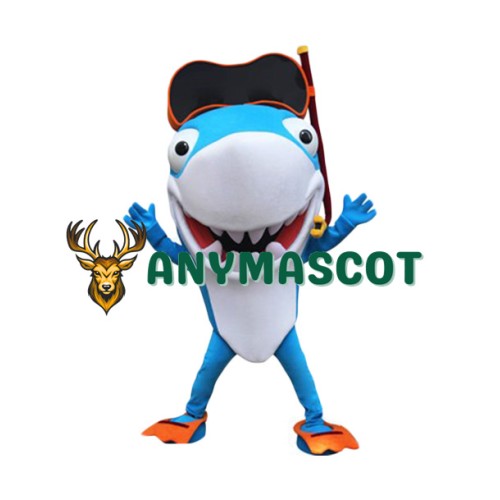 Diving Shark Mascot Costume