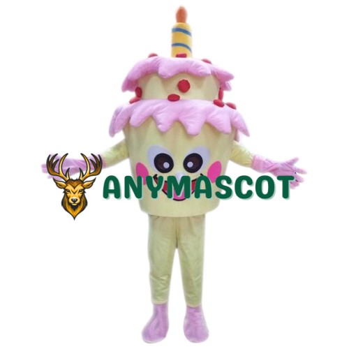 Happy Lightweight Birthday Cake Mascot Costume
