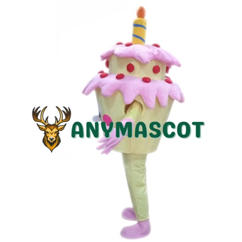 Happy Lightweight Birthday Cake Mascot Costume