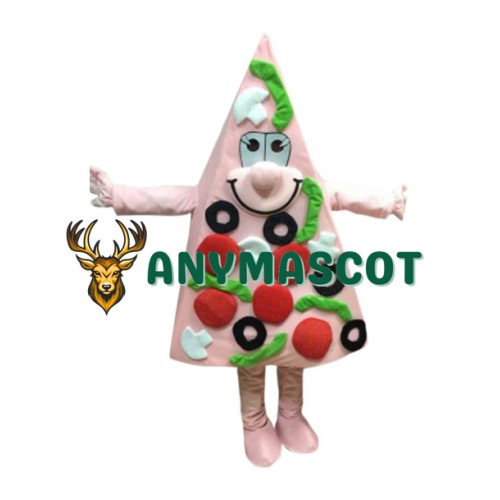 Pink Pizza Mascot Costume