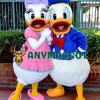 Donald and Daisy Duck Mascot Costume