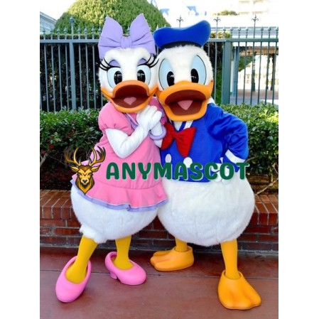 Donald and Daisy Duck Mascot Costume