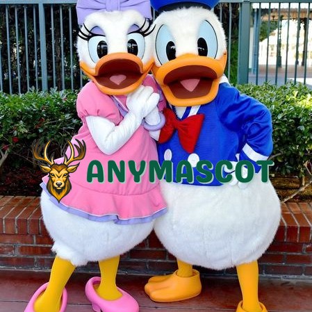 Donald and Daisy Duck Mascot Costume