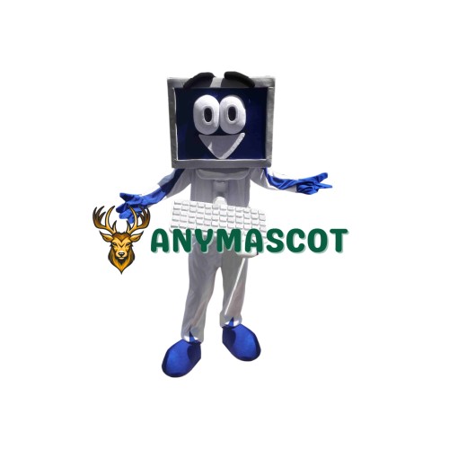 Happy Computer Mascot Costume