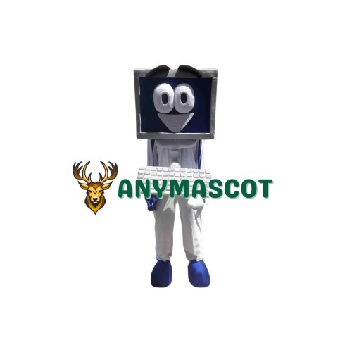 Happy Computer Mascot Costume