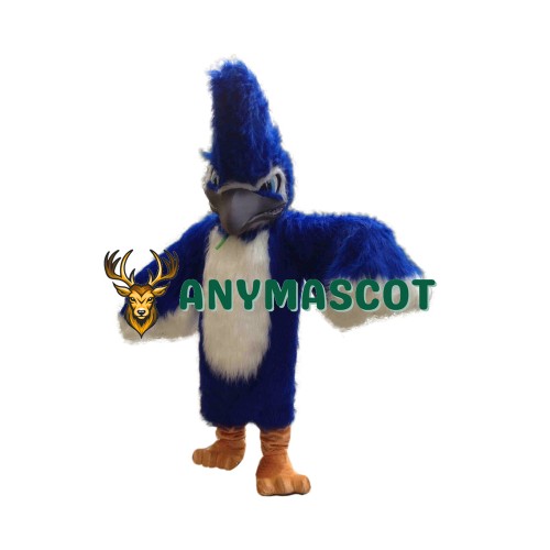 Superb Fierce Blue Jay Mascot Costume