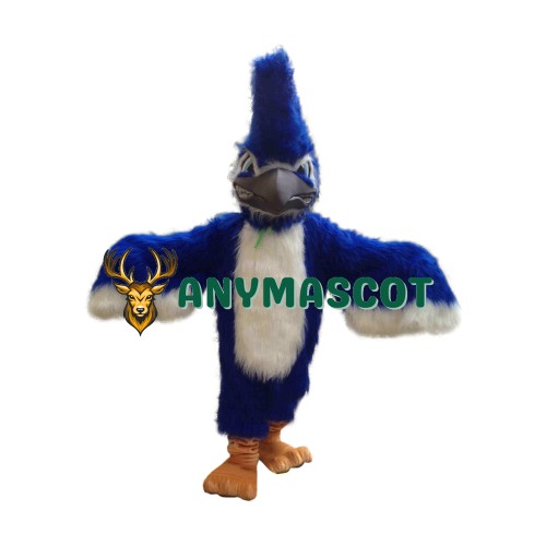 Superb Fierce Blue Jay Mascot Costume