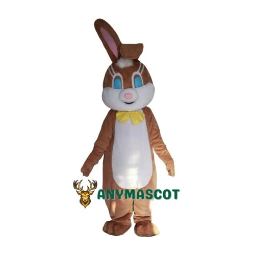 Cute Brown Rabbit Mascot Costume