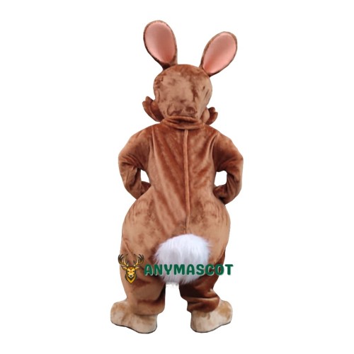 Cute Brown Easter Bunny Mascot Costume