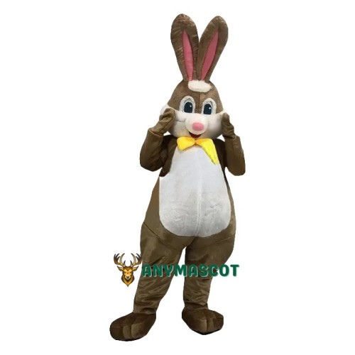 Happy Easter Brown Rabbit Mascot Costume