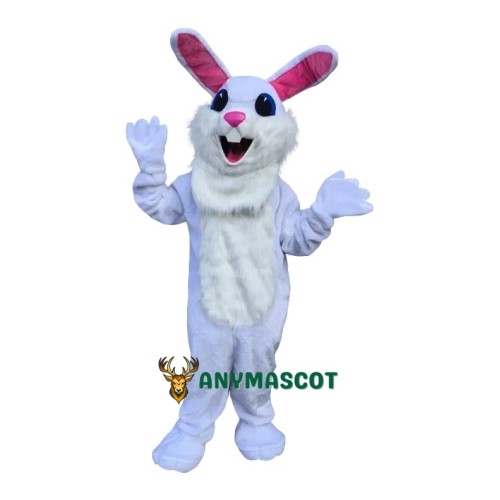 Friendly Easter White Rabbit Mascot Costume