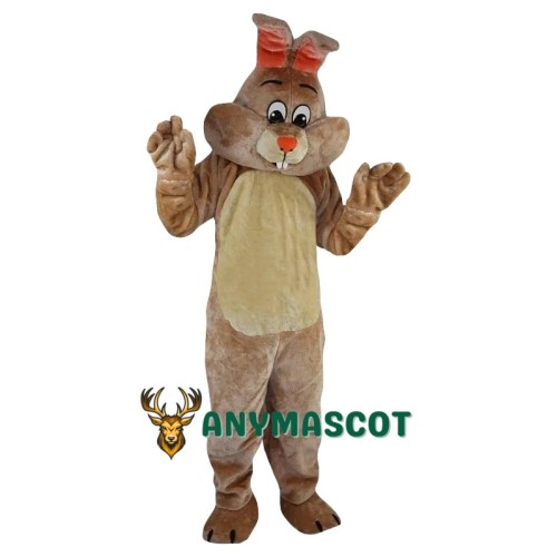 Affordable Brown Easter Bunny Mascot Costume